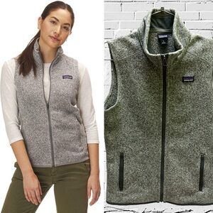 Patagonia Women’s Heather Gray Fleece Vest L